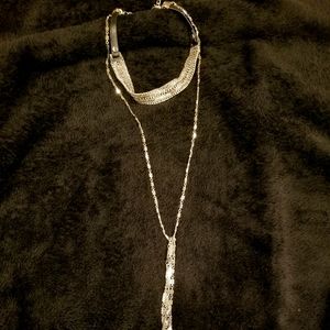 Chico's convertible necklace: black/silver